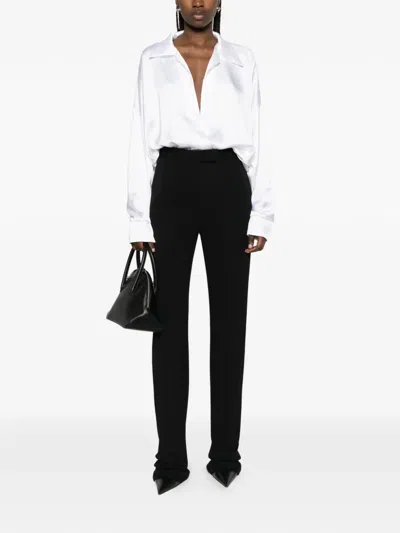 Norma Kamali Long-sleeved Bodysuit In White