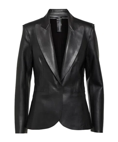 Norma Kamali Long-sleeved Suit Jacket In Black
