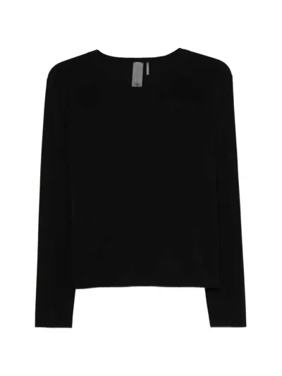Norma Kamali Long-sleeved T-shirt In Black