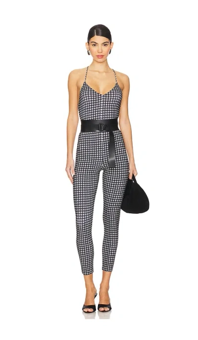 Norma Kamali Low Back Fara Slip Catsuit In Black