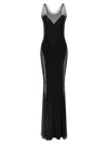 Norma Kamali Sleeveless Black Scoop Neck Dress