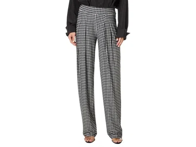 Norma Kamali Low Rise Pleated Trouser In Blue