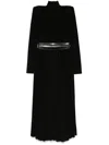 Norma Kamali Long Sleeve Turtle Neck Dress In Black