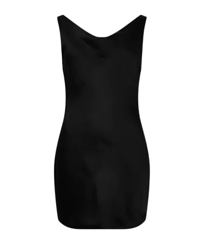 Norma Kamali Maria Mini Dress In Black
