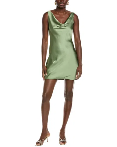 Norma Kamali Maria Mini Dress In Green
