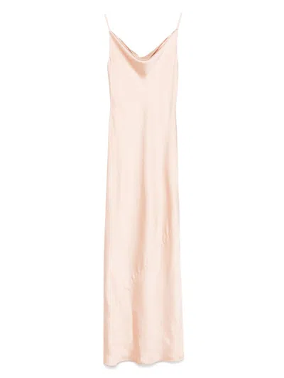 Norma Kamali Beige Maria Slip Gown Dress In Neutral