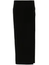 Norma Kamali Marissa Slit-detail Skirt In Black