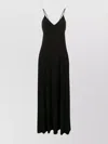 Norma Kamali Maxi Dress With Spaghetti Straps And V-neck