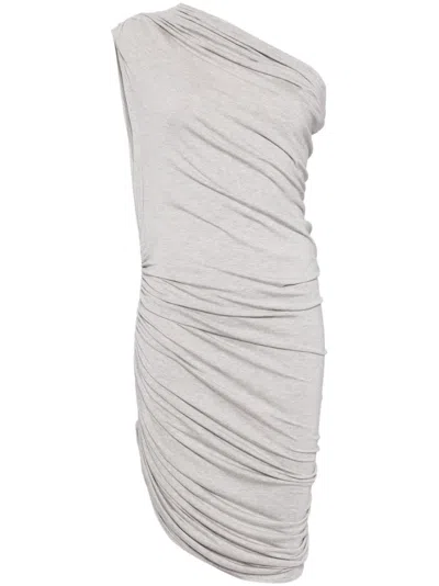 Norma Kamali Md Lazy Diana Mini Dress In Grey