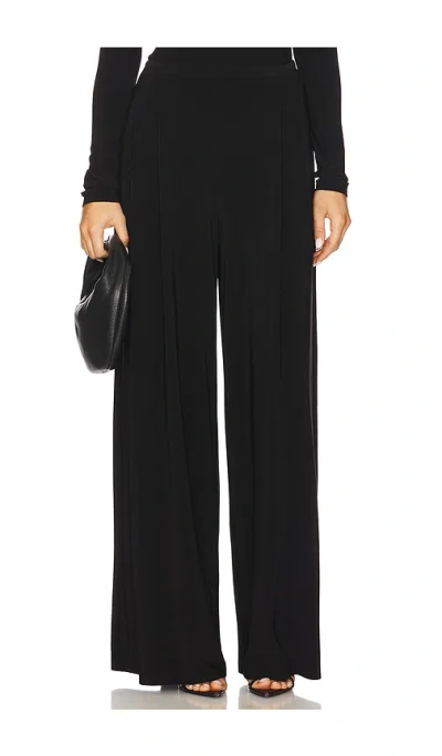 Norma Kamali Mens Pleat Pant In 黑色