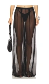 Norma Kamali Mens Sheer Pleated Pants