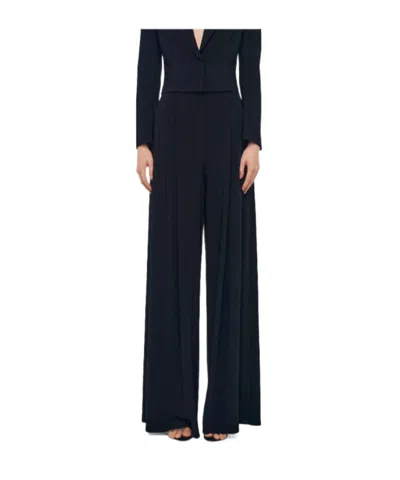 Norma Kamali Mens Pleat Pant In Blue