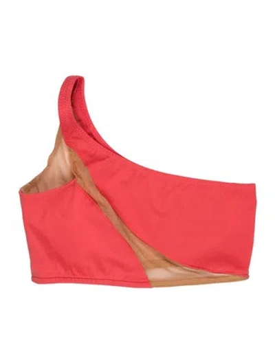 Pre-owned Norma Kamali Mesh Accents Bottoms In Orange