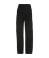 Norma Kamali Mid-rise Wide-leg Trousers In Black