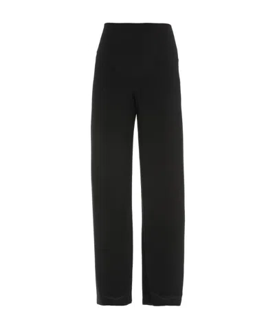 Norma Kamali Mid-rise Wide-leg Trousers In Black
