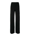 Norma Kamali High Waist Elastic Wide-leg Trousers In Black