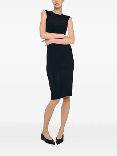 Norma Kamali Midi Dress In Black