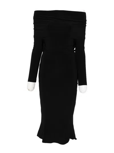Norma Kamali Midi Dress In Black