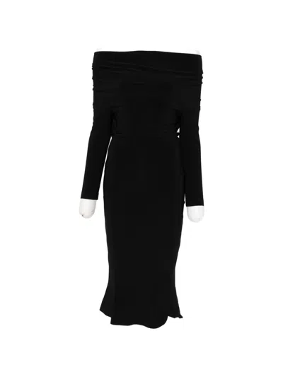 Norma Kamali Midi Dress In Brown