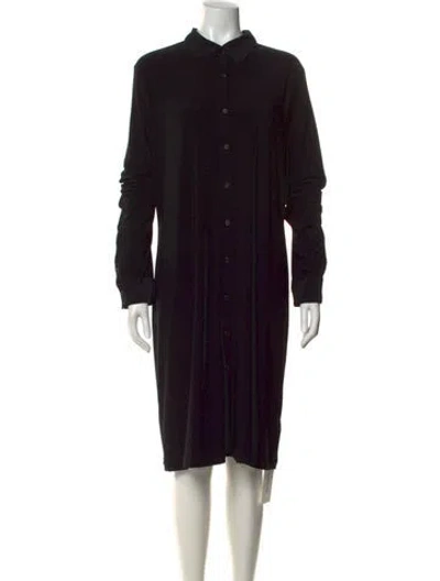Pre-owned Norma Kamali Midi Length Dress In Black