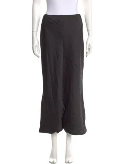Pre-owned Norma Kamali Midi Length Skirt In Black