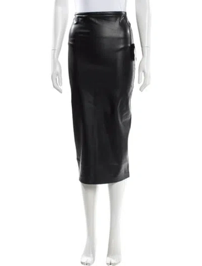 Pre-owned Norma Kamali Midi Length Skirt In Gray