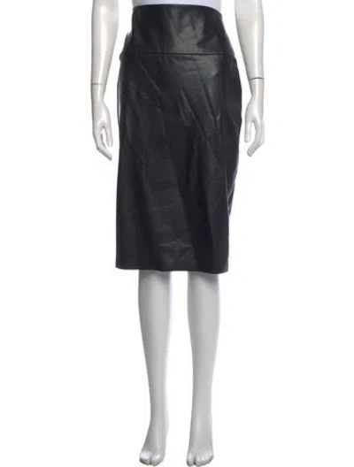 Pre-owned Norma Kamali Midi Length Skirt In Grey