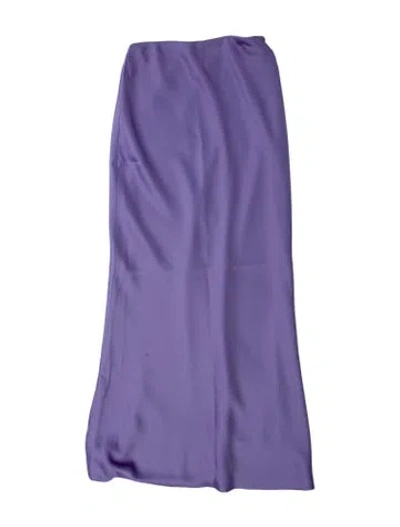 Pre-owned Norma Kamali Midi Length Skirt In Purple