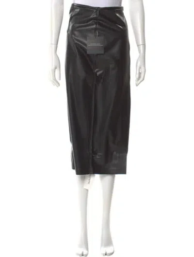 Pre-owned Norma Kamali Midi Length Skirt W/ Tags In Black