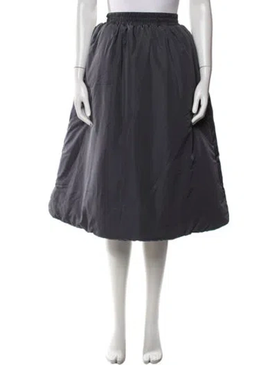 Pre-owned Norma Kamali Midi Length Skirt W/ Tags In Blue