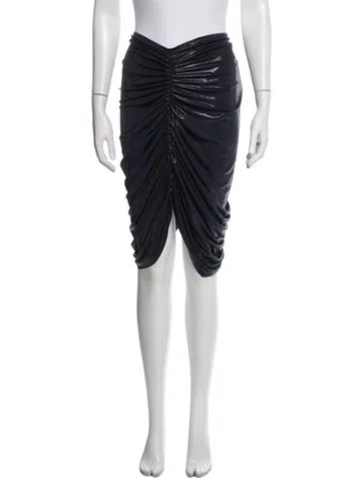 Pre-owned Norma Kamali Midi Length Skirt W/ Tags In Blue