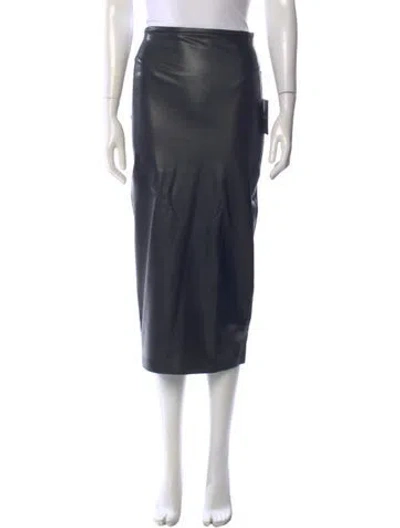 Pre-owned Norma Kamali Midi Length Skirt W/ Tags In Gray