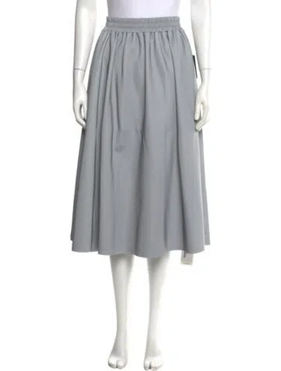 Pre-owned Norma Kamali Midi Length Skirt W/ Tags In Gray