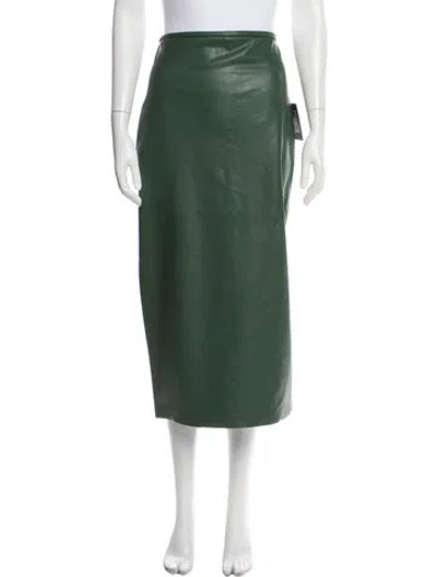 Pre-owned Norma Kamali Midi Length Skirt W/ Tags In Green
