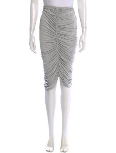 Pre-owned Norma Kamali Midi Length Skirt W/ Tags In Grey