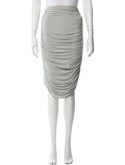 Pre-owned Norma Kamali Midi Length Skirt W/ Tags In Neutrals/white