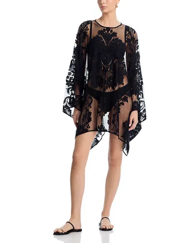 Norma Kamali Mini Caftan In Blue