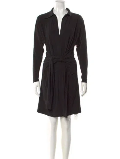 Pre-owned Norma Kamali Mini Dress In Black