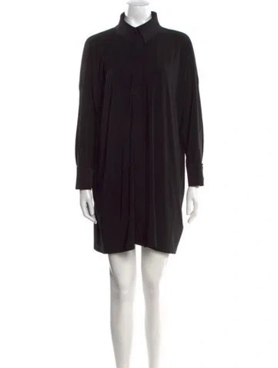 Pre-owned Norma Kamali Mini Dress In Black