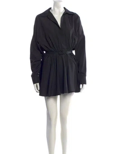 Pre-owned Norma Kamali Mini Dress In Black