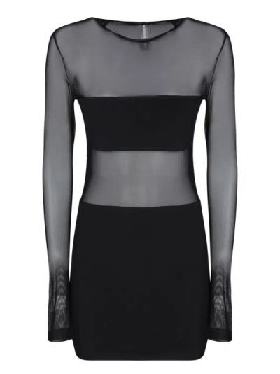 Norma Kamali Mini Dress In Black