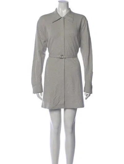 Pre-owned Norma Kamali Mini Dress In Gray