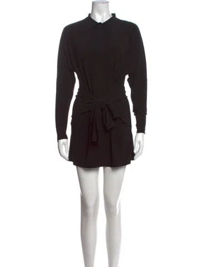 Pre-owned Norma Kamali Mini Dress W/ Tags In Black