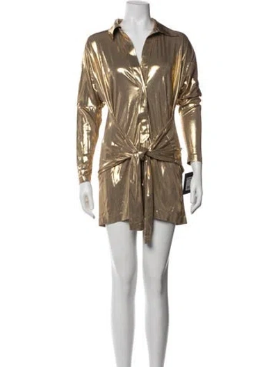 Pre-owned Norma Kamali Mini Dress W/ Tags In Brown