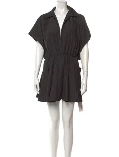 Pre-owned Norma Kamali Mini Dress W/ Tags In Gray