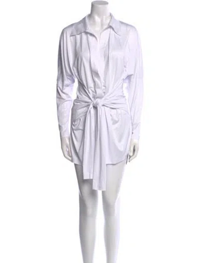 Pre-owned Norma Kamali Mini Dress W/ Tags In White