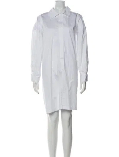 Pre-owned Norma Kamali Mini Dress In White