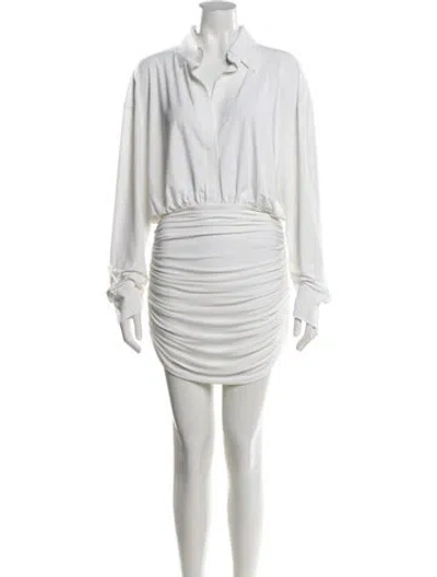Pre-owned Norma Kamali Mini Dress In White