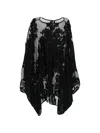 Norma Kamali Mini Caftan In Black