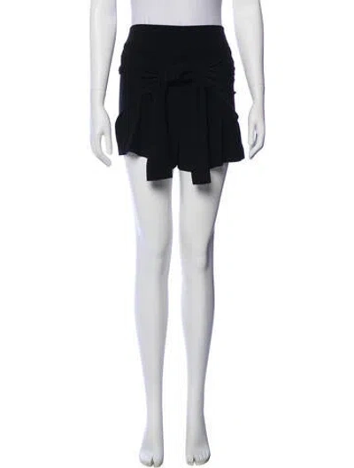 Pre-owned Norma Kamali Mini Shorts In Black